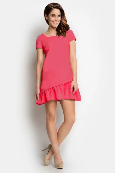 Růžové dámské šaty Gemini Elegance