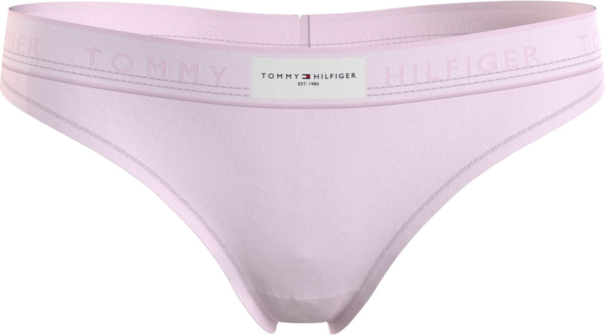 Růžové dámské tanga s fashion gumou - Tommy Hilfiger, S i10_P65695_2:92_