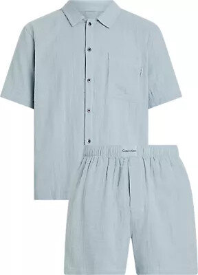 Pánské pyžamo S/S SHORT SET 000NM2589ECYA - Calvin Klein, XL i652_000NM2589ECYA004