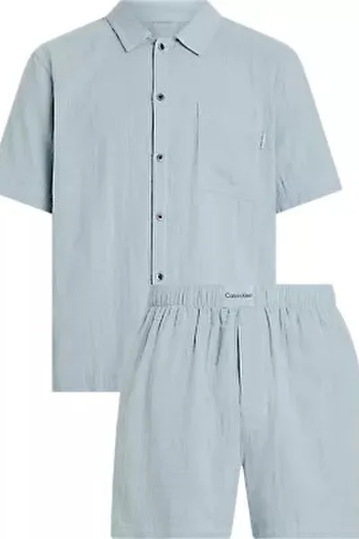 'Pánské pyžamo S/S SHORT SET 000NM2589ECYA - Calvin Klein