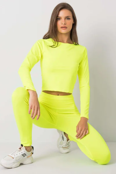 Fluo Žlutá Sportovní Souprava Fashionhunters