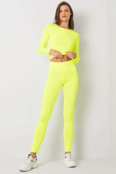 Fluo Žlutá Sportovní Souprava Fashionhunters