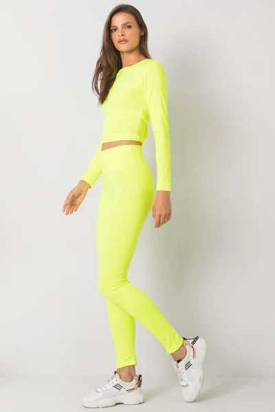 Fluo Žlutá Sportovní Souprava Fashionhunters