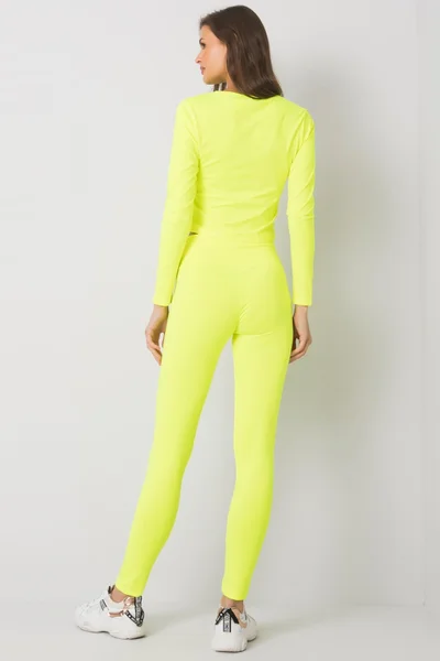 Fluo Žlutá Sportovní Souprava Fashionhunters