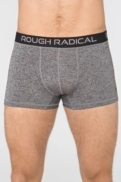 Pánské boxerky Bomber Grey Melange Rough Radical