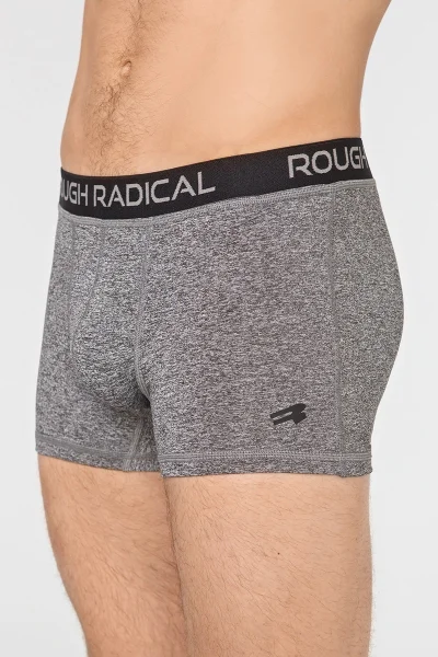 Pánské boxerky Bomber Grey Melange Rough Radical