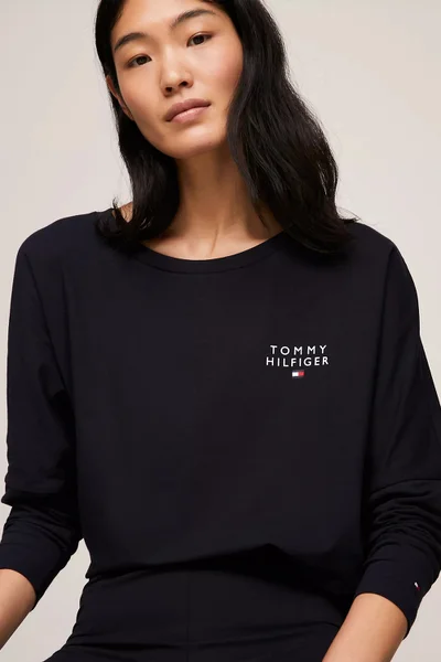 Komfortní dámské tričko s dlouhým rukávem - Tommy Hilfiger