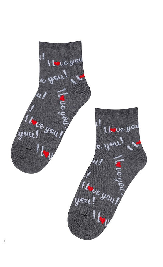 Dámské valentýnské ponožky Wola 6X6V1 41QG, modrá 36-38 i384_10587559