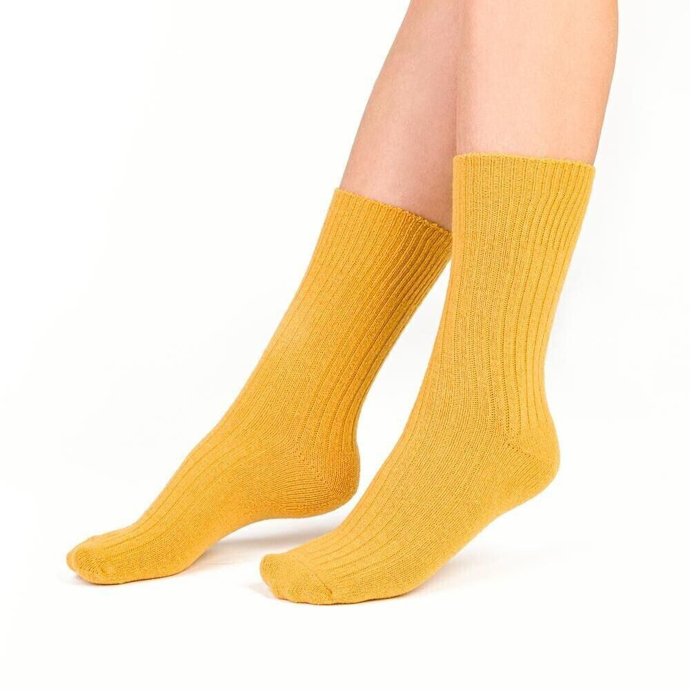 Teplé žluté vlněné ponožky Steven, žlutá 38/40 i43_76005_2:žlutá_3:38/40_