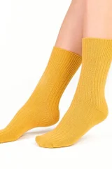 Teplé žluté vlněné ponožky Steven