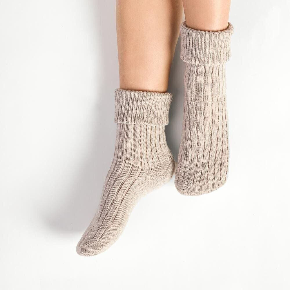 Vlněné béžové pletené ponožky Steven, Béžová 38/40 i43_76007_2:béžová_3:38/40_