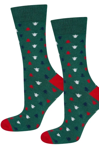 Ponožky Soxo - ozdobná krabička, vánoční stromeček