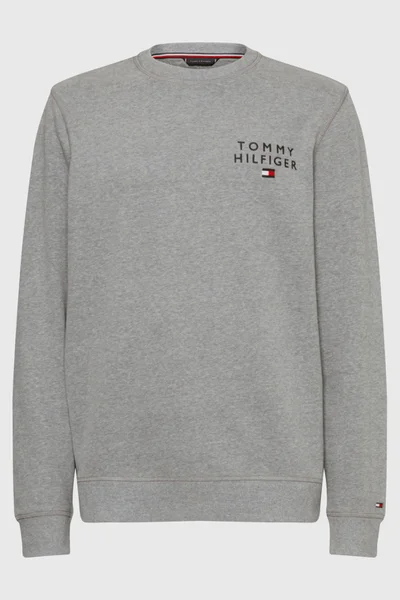 Šedá pánská mikina s logem - Tommy Hilfiger