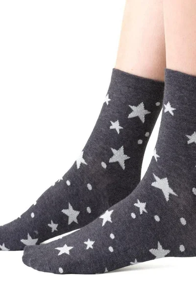 Šedé hvězdné ponožky Steven