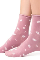 Růžové květinové ponožky Steven Garden