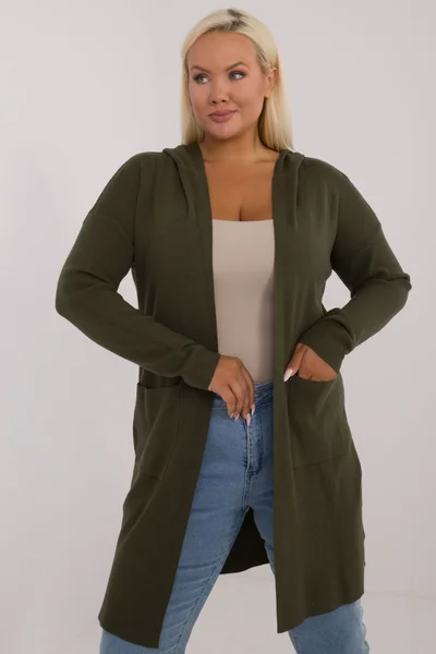 Dámský khaki svetr FPrice XL/XXL