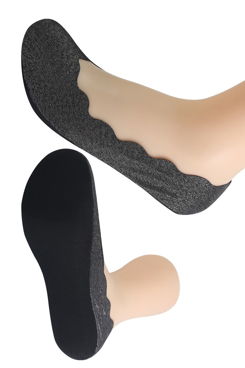 Dámské brokátové ponožky baleríny ST-52, černá 36-41 i170_BSST52KCZARNE