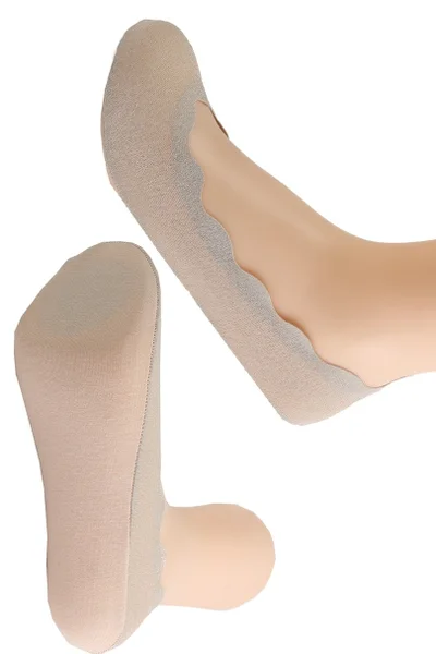 Dámské brokátové ponožky baleríny ST-52