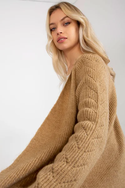 Dámský cardigan VI SW 1180JB velbloud FPrice