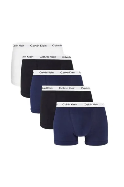 Mužské boxerky Calvin Klein 5 pack - Černo-bílo-modrá