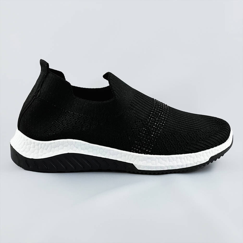 Černé dámské ažurové boty se zirkony 459B0 COLIRES, odcienie czerni XL (42) i392_19719-19