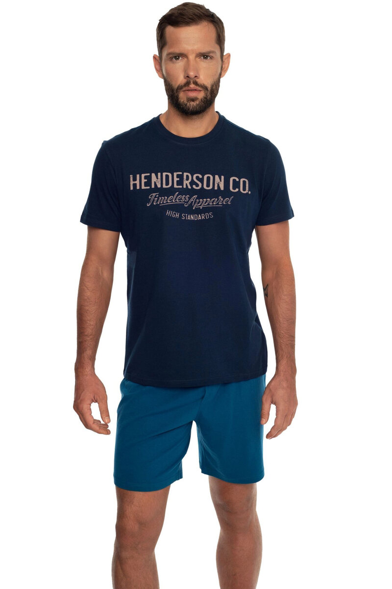 Mužské pyžamo Modrá Noc - Henderson, tmavě modrá M i41_9999949488_2:tmavě modrá_3:M_