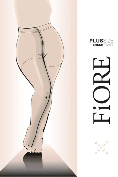 Dámské punčochové kalhoty Fiore C Sheer Plus Size