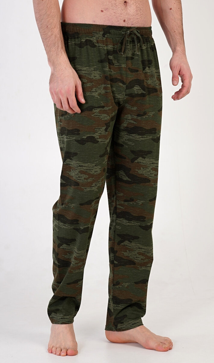 Pánské pyžamo Army Gazzaz z 100% bavlny, khaki L i232_9179_55455957:khaki L