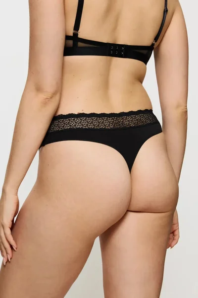 Dámská černá tanga Modal String Triumph