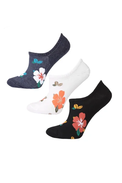 Květinové dámské ponožky Moraj Trio