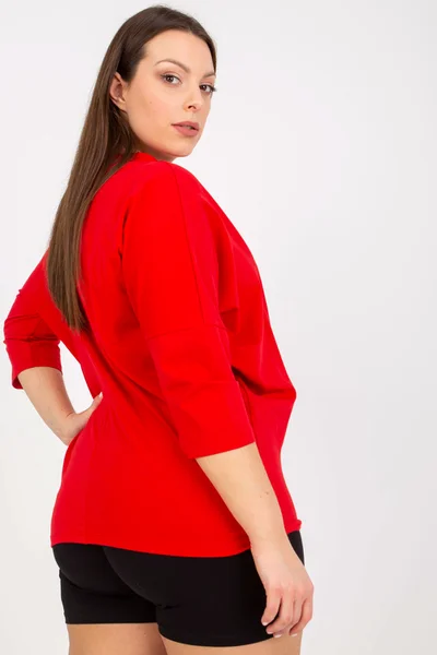 Červená dámská halenka FPrice - Elegantní kousek pro každou ženu