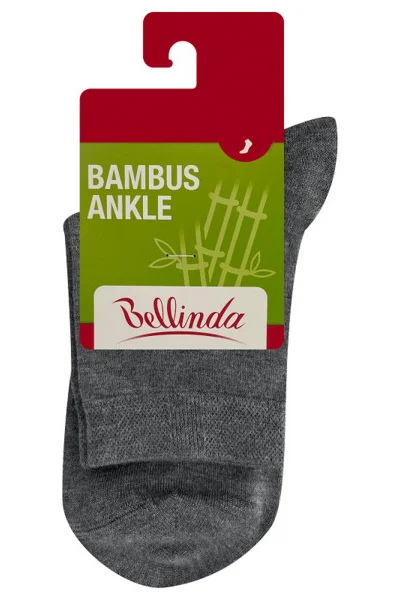 Bambusové ponožky BAMBUS LADIES ANKLE SOCKS - Bellinda - šedá