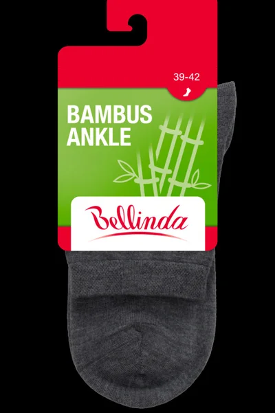 Bambusové ponožky BAMBUS LADIES ANKLE SOCKS - Bellinda - šedá