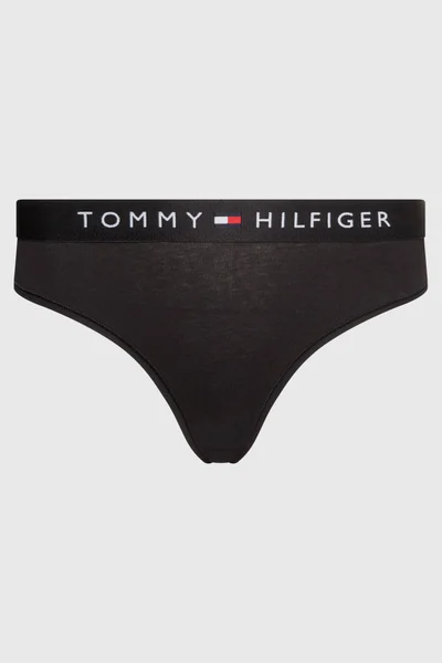 Sportovní černé dámské kalhotky s logem Tommy Hilfiger