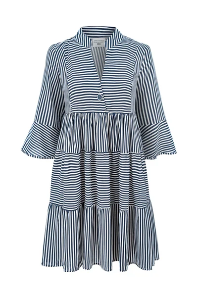 Dámské Mini Šaty Madison Navy Stripes - Benedict Harper