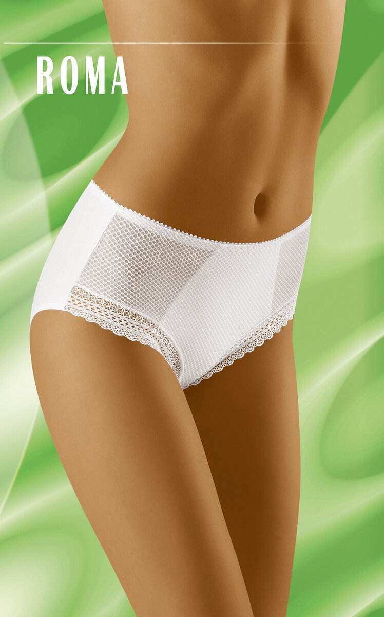 Vytvarující dámské kalhotky Wolbar Roma, bílá XL i384_46924462