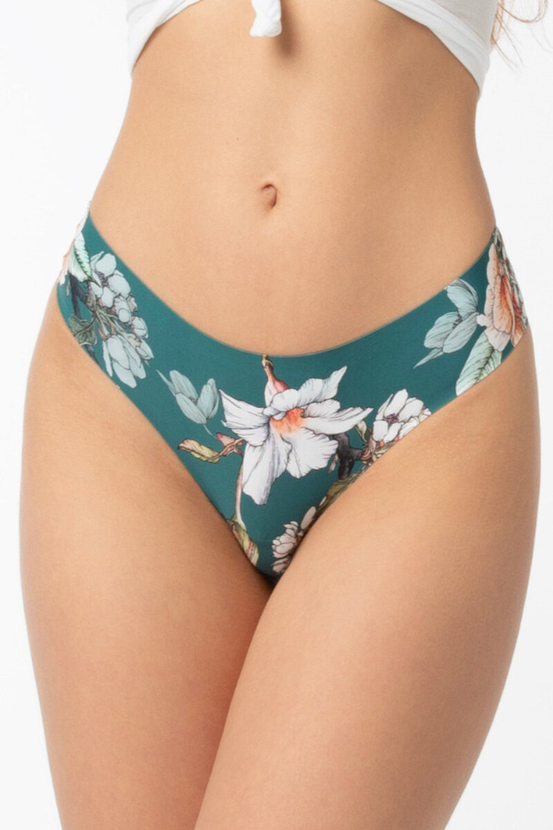 Zelené dámské bikiny INVISIBLE_LINE Julimex, zelená XL i170_FIGI TEA ROSE BRASIL XL