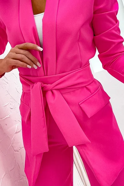 Růžový komplet Moon - sako a kalhoty