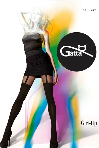 Dámské GIRL-UP - vzorované punčochové kalhoty - Gatta