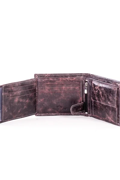 Černá a hnědá kožená peněženka pro muže FPrice