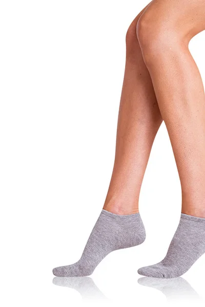 Dámské krátké ponožky 2 páry COTTON IN-SHOE SOCKS 2x - Bellinda - šedá