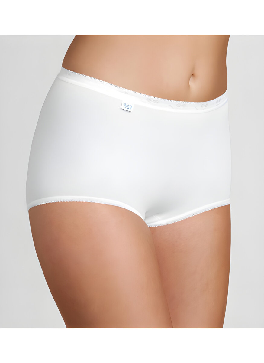 Dámské kalhotky Sloggi Basic+ Maxi 2P bílé, WHITE 44 i343_10043769-0003-44