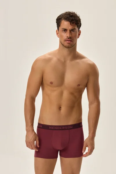 Boxerky Henderson Jewel Bordo-Grey pro Muže