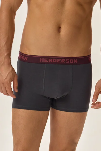 Boxerky Henderson Jewel Bordo-Grey pro Muže