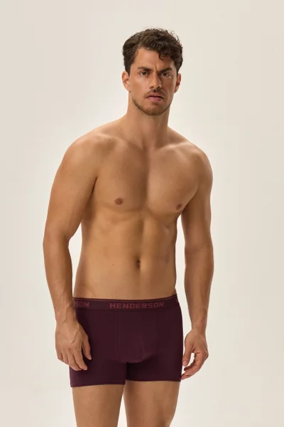 Boxerky Henderson Jewel Bordo-Grey pro Muže