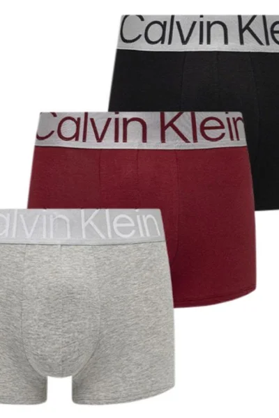 Pánské Boxerky Calvin Klein Steel - Sada 3 kusů