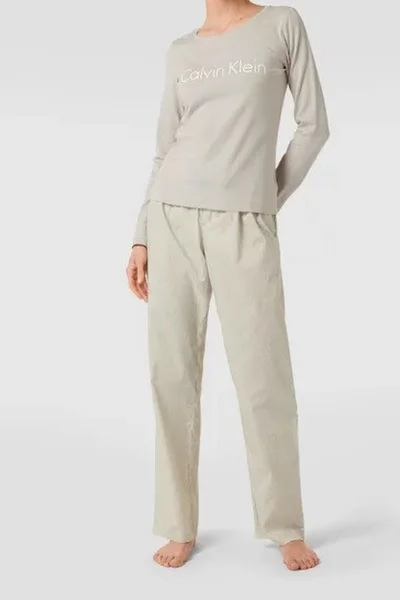 Pyžamo pro ženy WE877I 1T6 - béžová - Calvin Klein