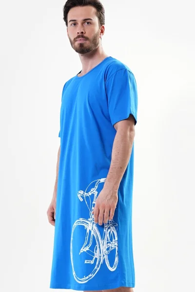 Pánská noční košile s krátkým rukávem Bicykl Cool Comics
