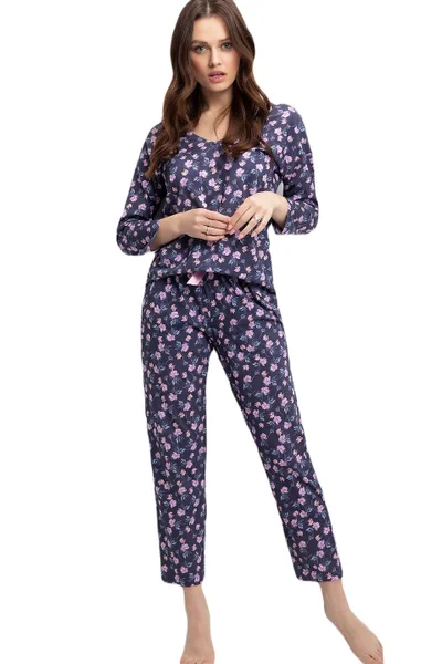 Vzorované pyžamo pro ženy Luna S-2XL