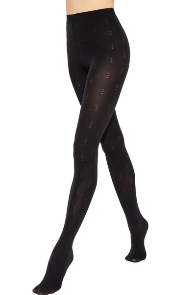 Černé vzorované punčocháče Loretta 147 - Gatta